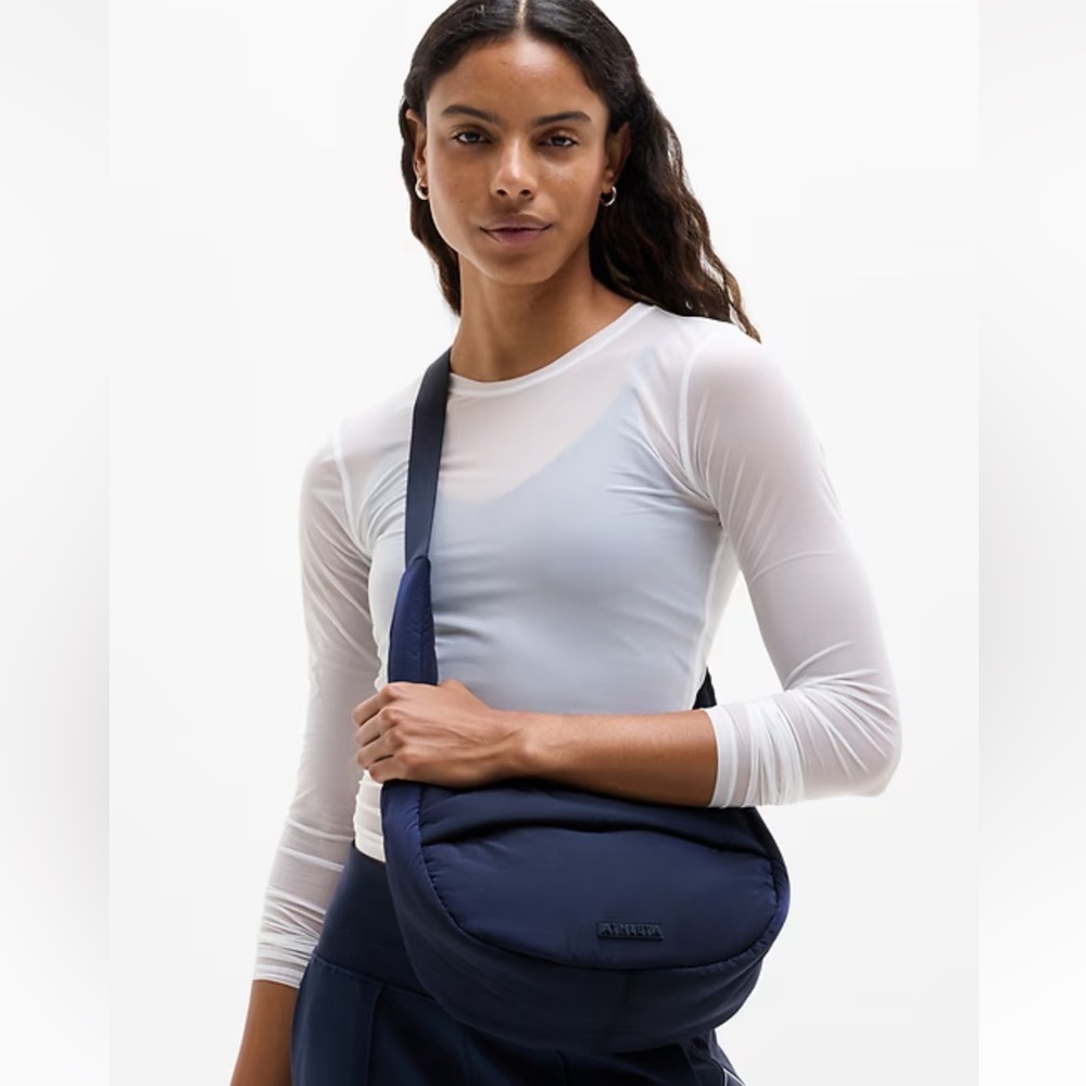 All About Sheen Small Crossbody Hobo Bag